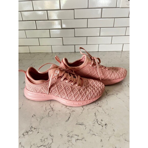 APL TechLoom Phantom running shoe pink blush size 6.5 - Picture 1 of 6